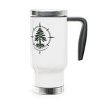 Travel Mug — Compass Pine Stainless Steel 14oz Insulated Travel Mug with Handle