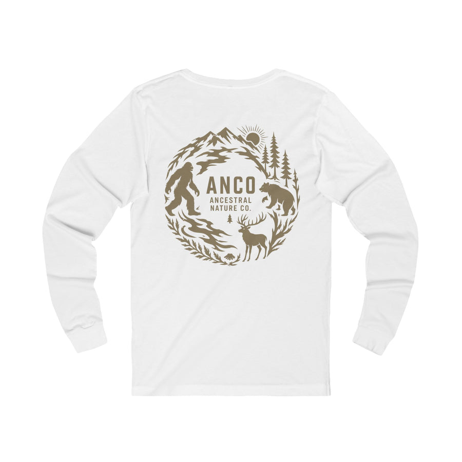 T-Shirt Long-sleeve - ANCO - Wilderness Mountain & Wildlife Graphic