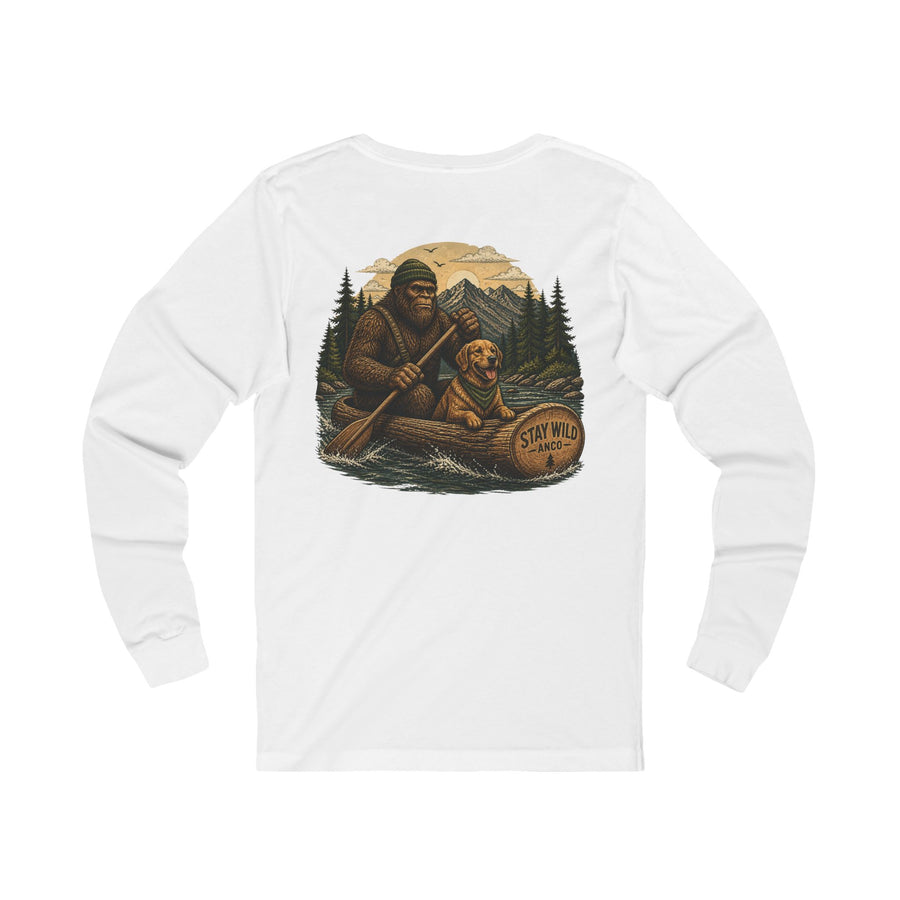 T-Shirt Long-sleeve - STAY WILD - Sasquatch Canoe