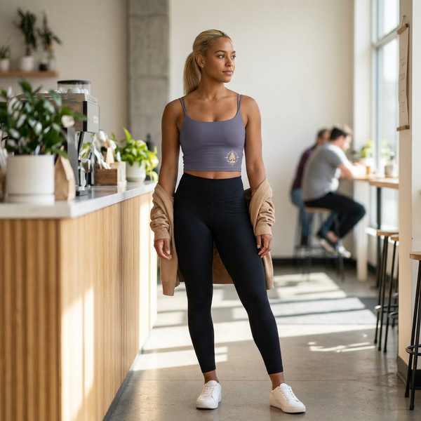 Luxe Crop Bra — Ancestral Nature Co. Tree Logo
