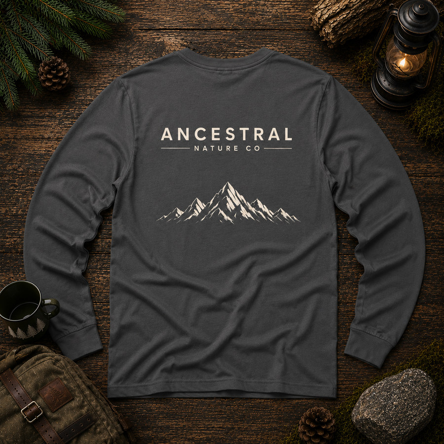 T-Shirt — ANCO Long Sleeve - Wilderness Mountain back view