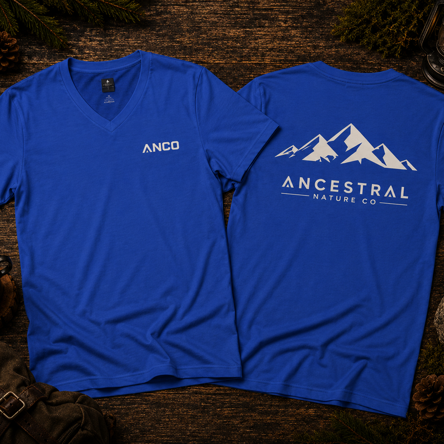 Nordic Mountains - short sleeve VNECK - tshirt