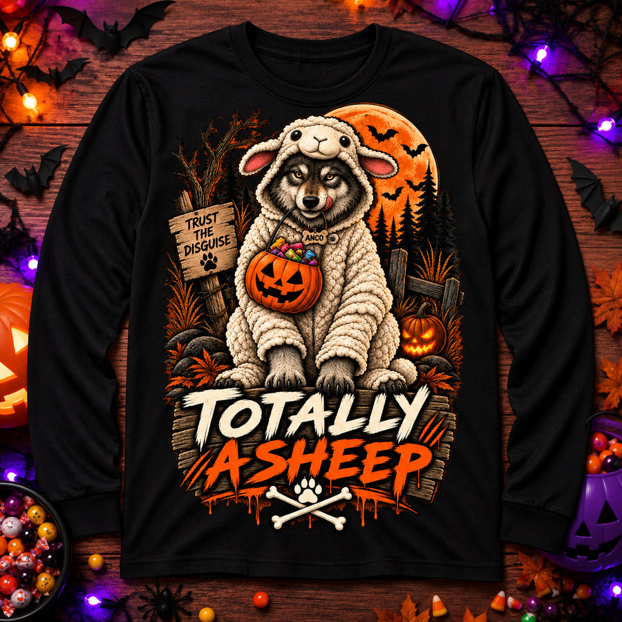 Totally a Sheep Halloween Youth Long Sleeve Tee