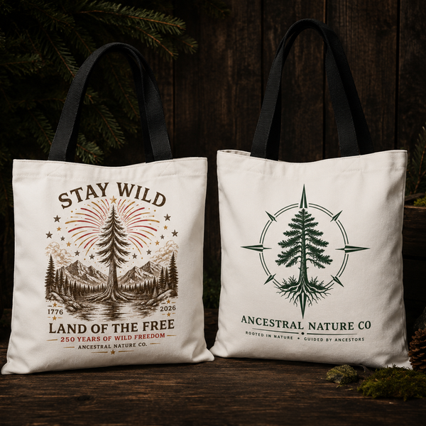 Stay Wild Tote Bag — Land of the Free Patriotic Nature Tote
