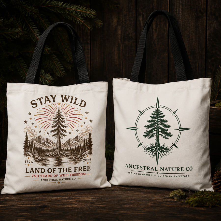 Stay Wild Tote Bag — Land of the Free Patriotic Nature Tote
